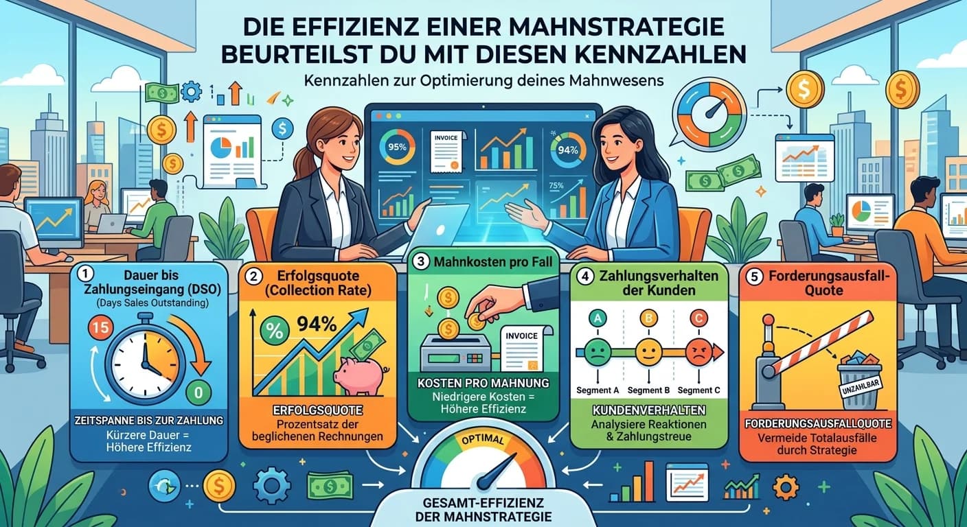Rechtsanwaltsfachangestellte: Effizienz von Mahnstrategien beurteilen – einfach erklärt