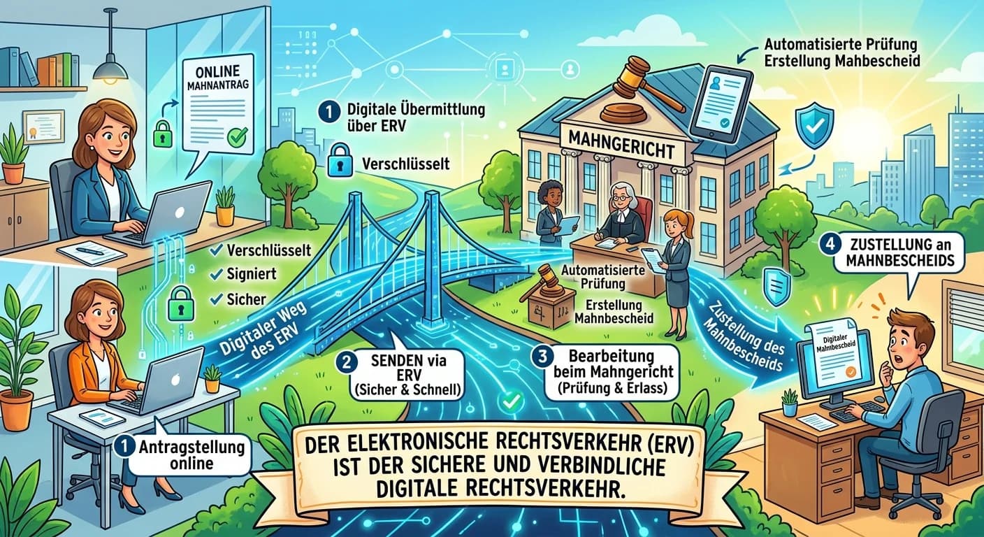 Rechtsanwaltsfachangestellte: Elektronischer Rechtsverkehr (ERV) im Mahnwesen – einfach erklärt