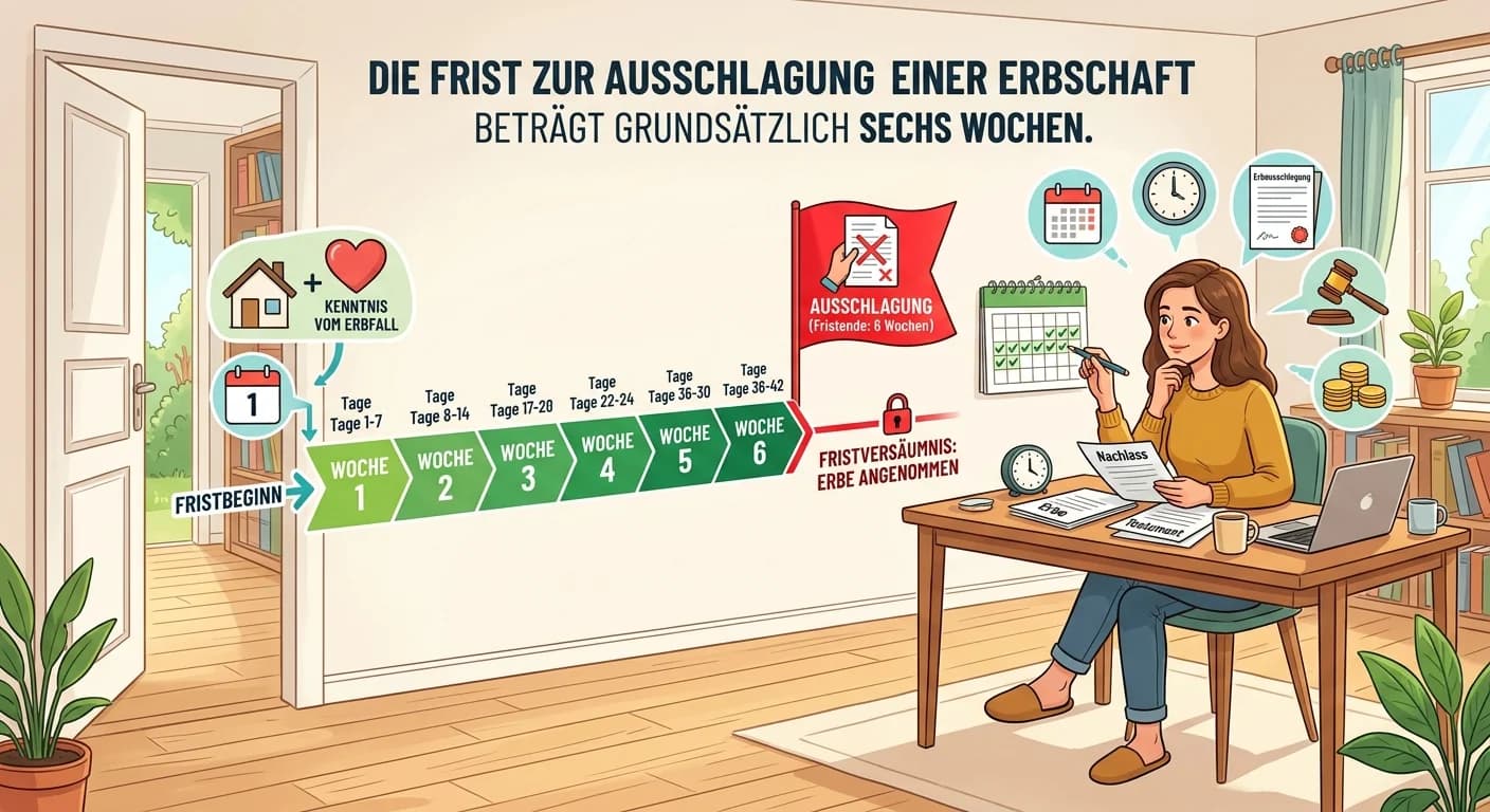 Rechtsanwaltsfachangestellte: Erbschaft ausschlagen – Frist und Beginn einfach erklärt