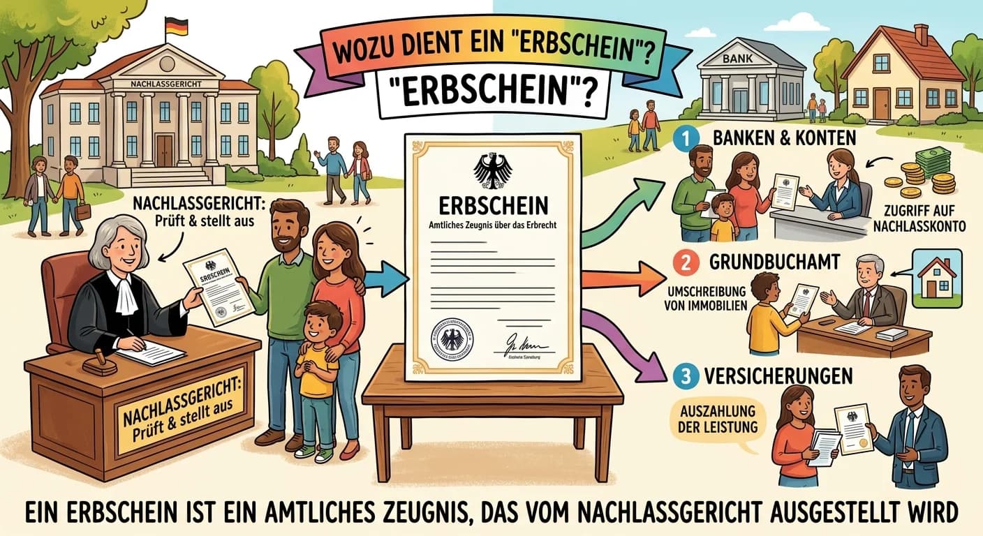 Rechtsanwaltsfachangestellte: Erbschein Zweck und Bedeutung für Erben – einfach erklärt