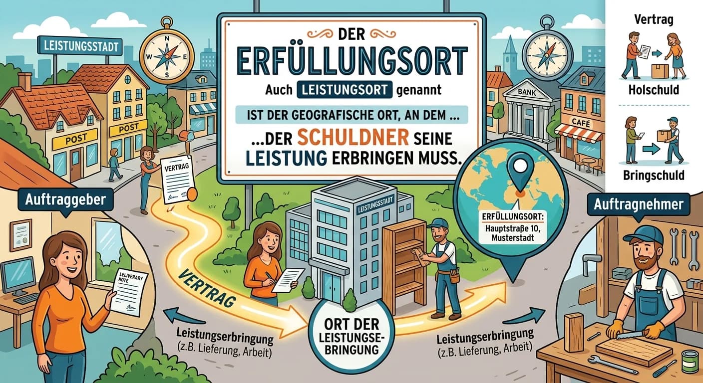 Rechtsanwaltsfachangestellte: Erfüllungsort bei Verträgen – einfach erklärt