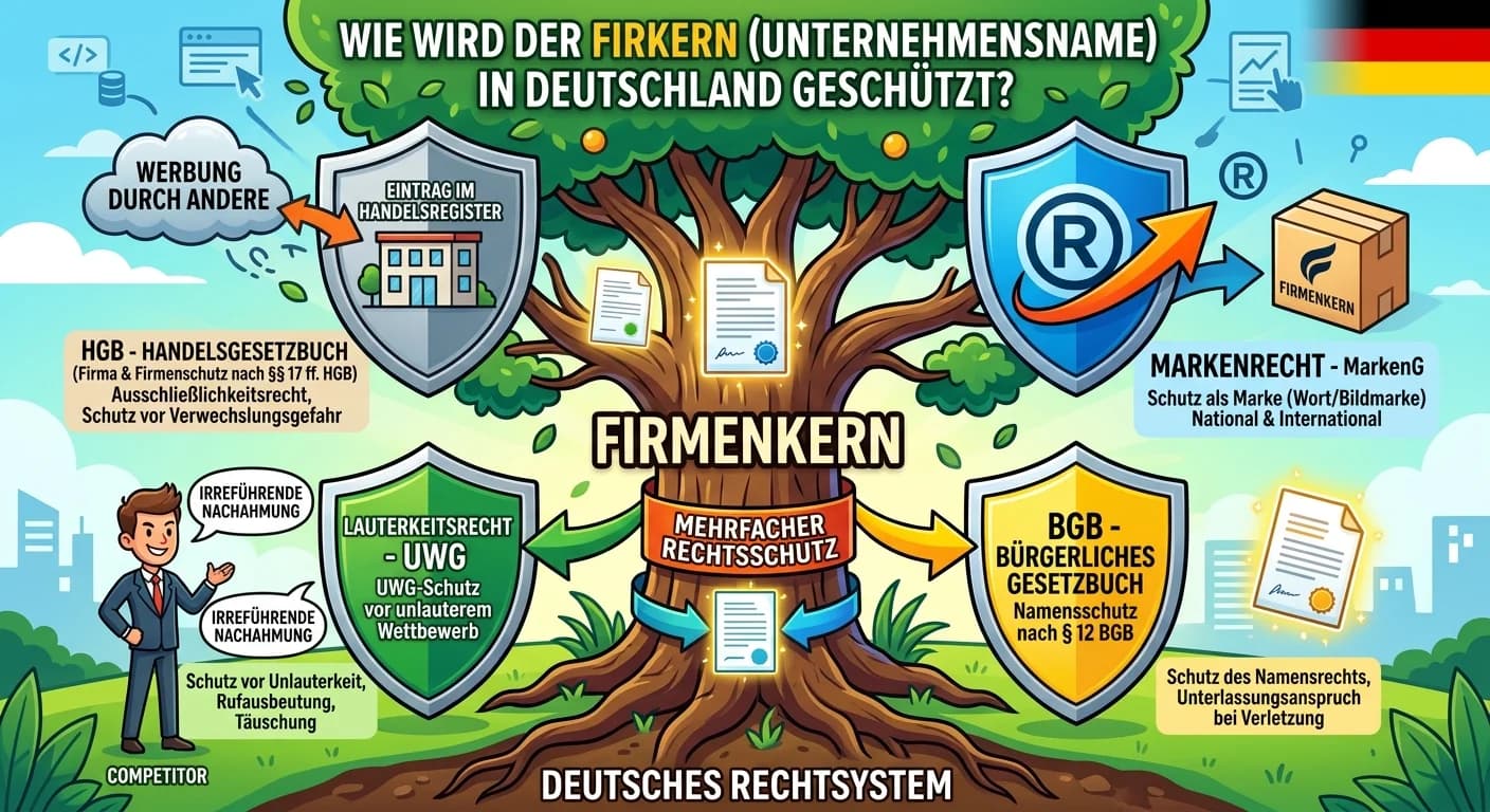 Rechtsanwaltsfachangestellte: Firmenname schützen: Handelsregister & Recht – einfach erklärt