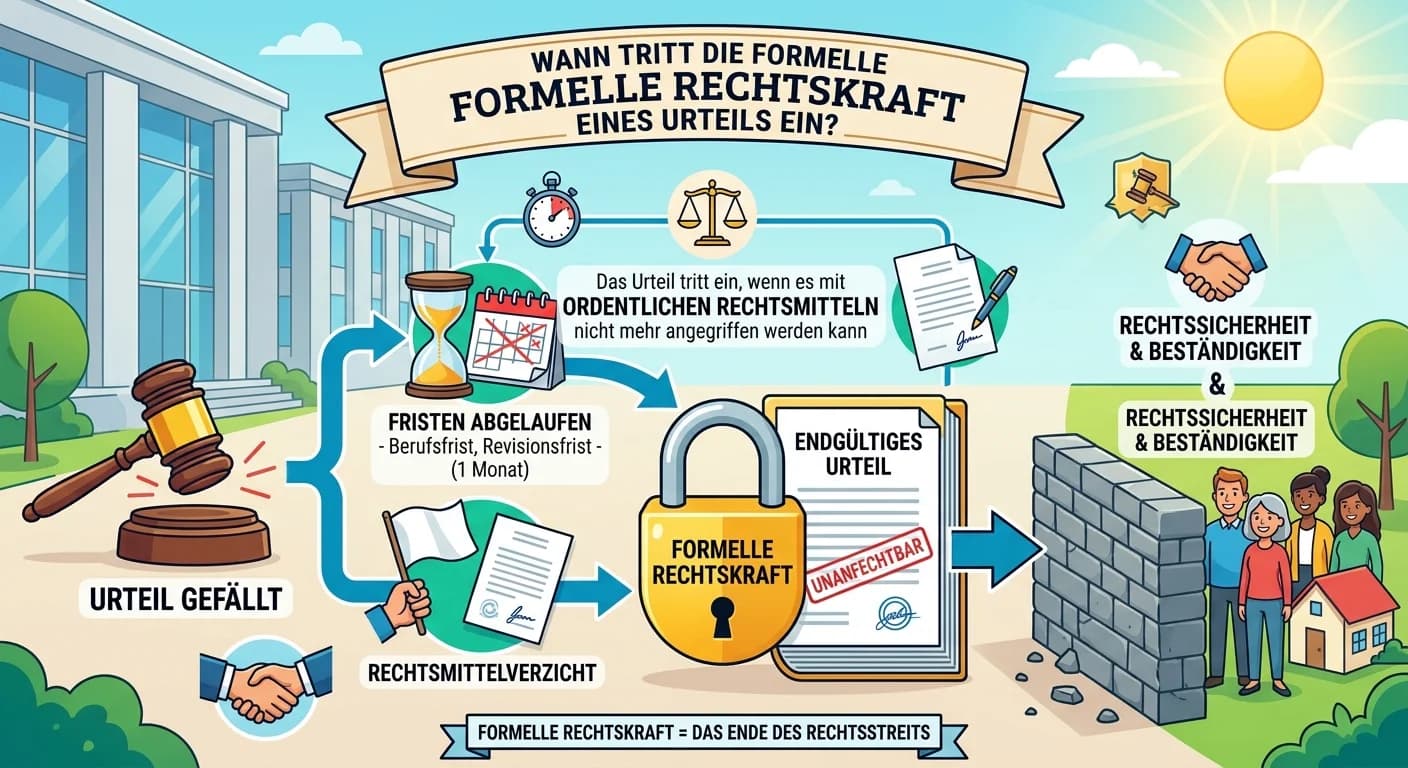 Rechtsanwaltsfachangestellte: Formelle Rechtskraft Urteil – einfach erklärt