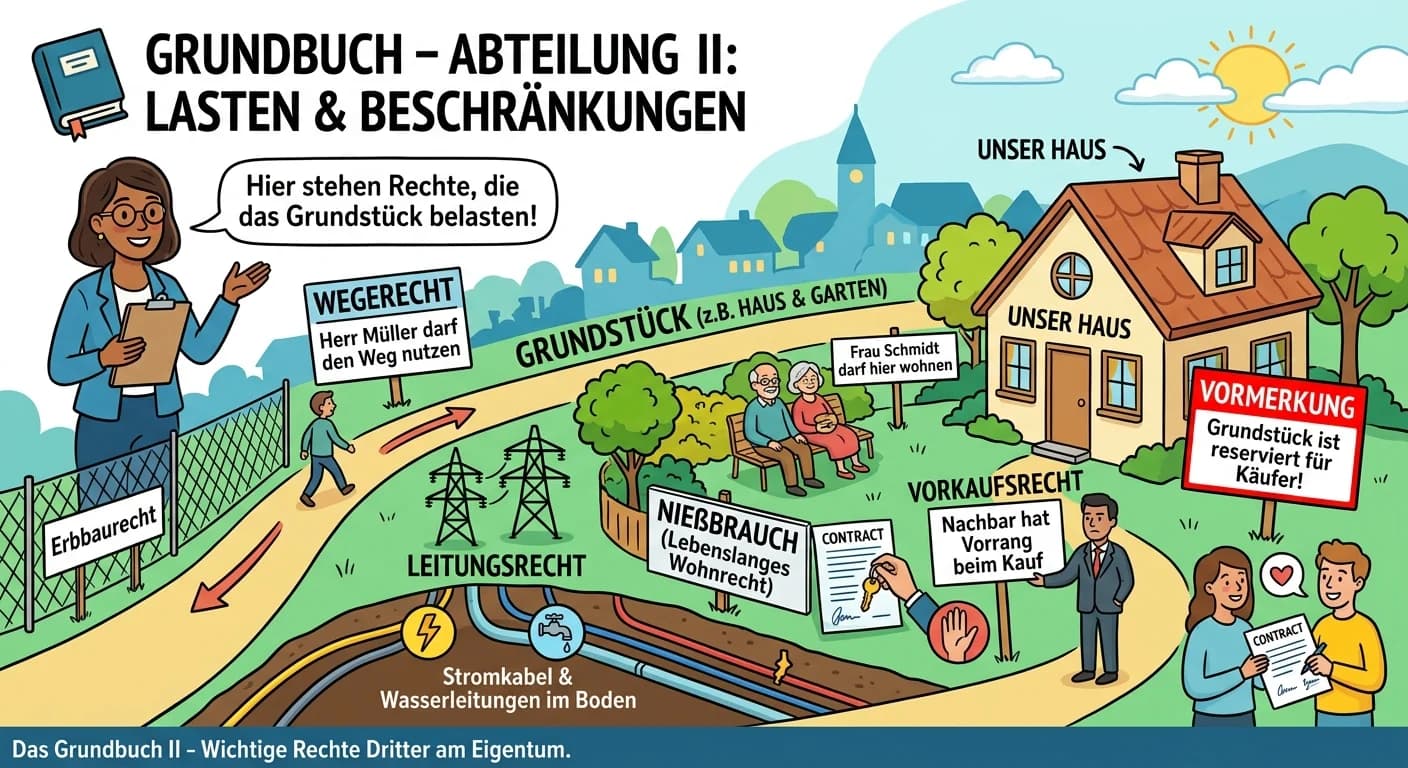 Rechtsanwaltsfachangestellte: Grundbuch Abteilung II Belastungen – einfach erklärt