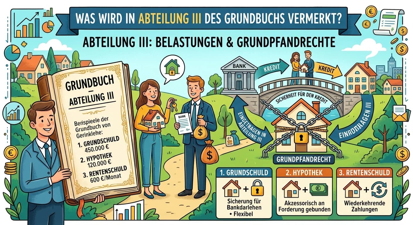 Rechtsanwaltsfachangestellte: Grundbuch Abteilung III: Grundpfandrechte vermerken – einfach erklärt