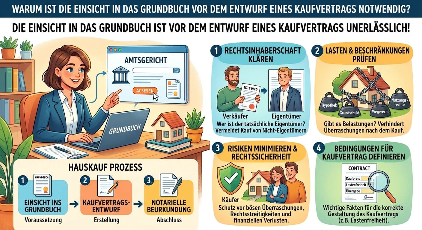 Rechtsanwaltsfachangestellte: Grundbuch-Einsicht vor Kaufvertrag – einfach erklärt