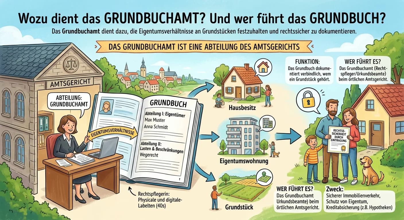 Rechtsanwaltsfachangestellte: Grundbuchamt und Grundbuchführung – einfach erklärt