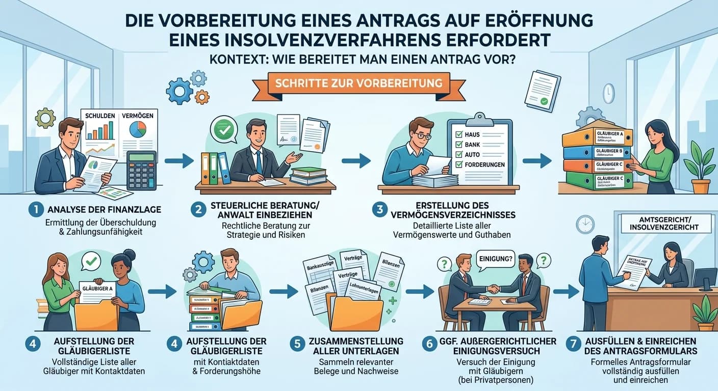 Rechtsanwaltsfachangestellte: Insolvenzantrag vorbereiten – einfach erklärt