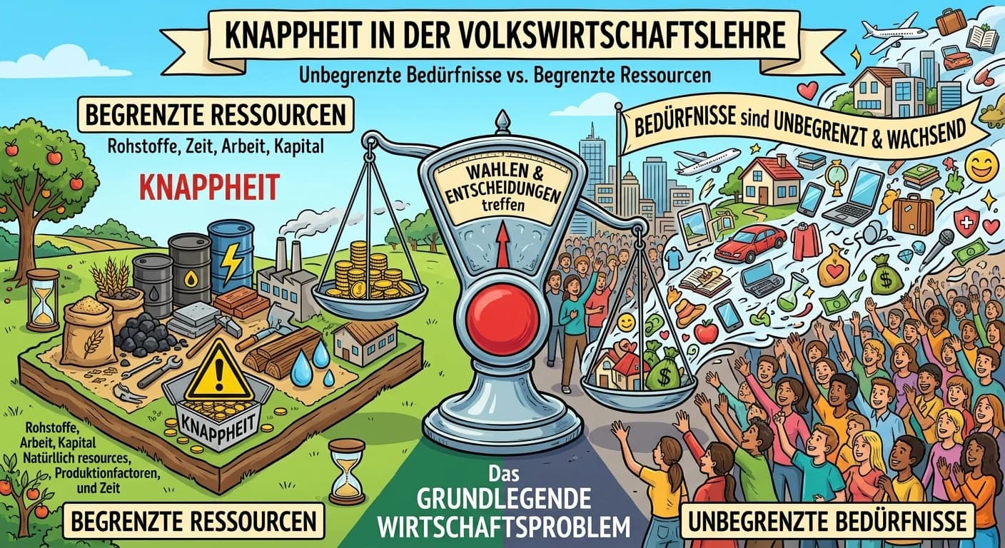 Rechtsanwaltsfachangestellte: Knappheit in der Volkswirtschaftslehre – einfach erklärt