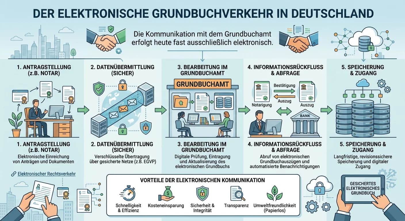 Rechtsanwaltsfachangestellte: Kommunikation mit dem Grundbuchamt elektronisch – einfach erklärt