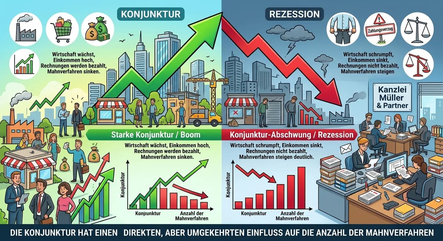 Rechtsanwaltsfachangestellte: Konjunktur und Mahnverfahren in der Kanzlei – einfach erklärt
