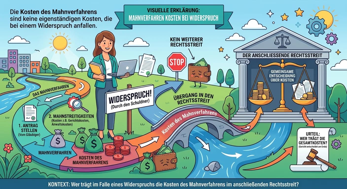 Rechtsanwaltsfachangestellte: Kosten Mahnverfahren Widerspruch Rechtsstreit – einfach erklärt