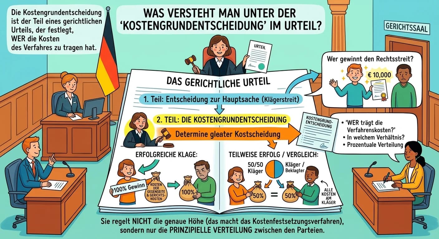 Rechtsanwaltsfachangestellte: Kostengrundentscheidung im Urteil verstehen – einfach erklärt