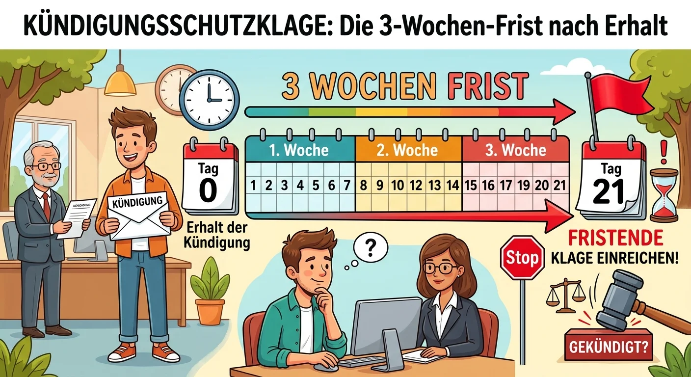 Rechtsanwaltsfachangestellte: Kündigungsschutzklage Frist nach Kündigung – einfach erklärt