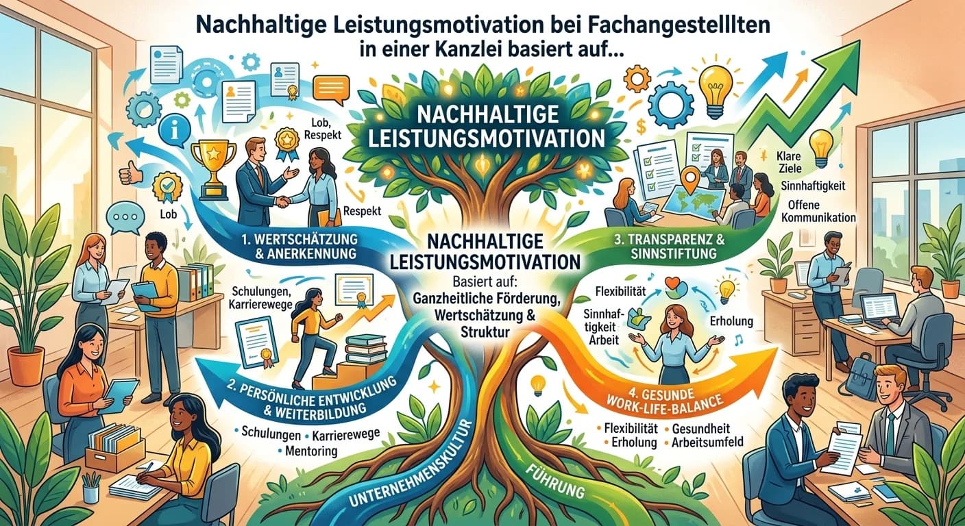 Rechtsanwaltsfachangestellte: Leistungsmotivation nachhaltig erhalten – einfach erklärt