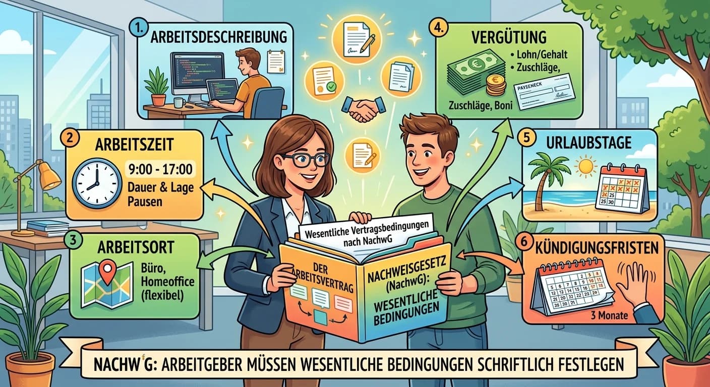 Rechtsanwaltsfachangestellte: Nachweisgesetz und Arbeitsvertrag – einfach erklärt