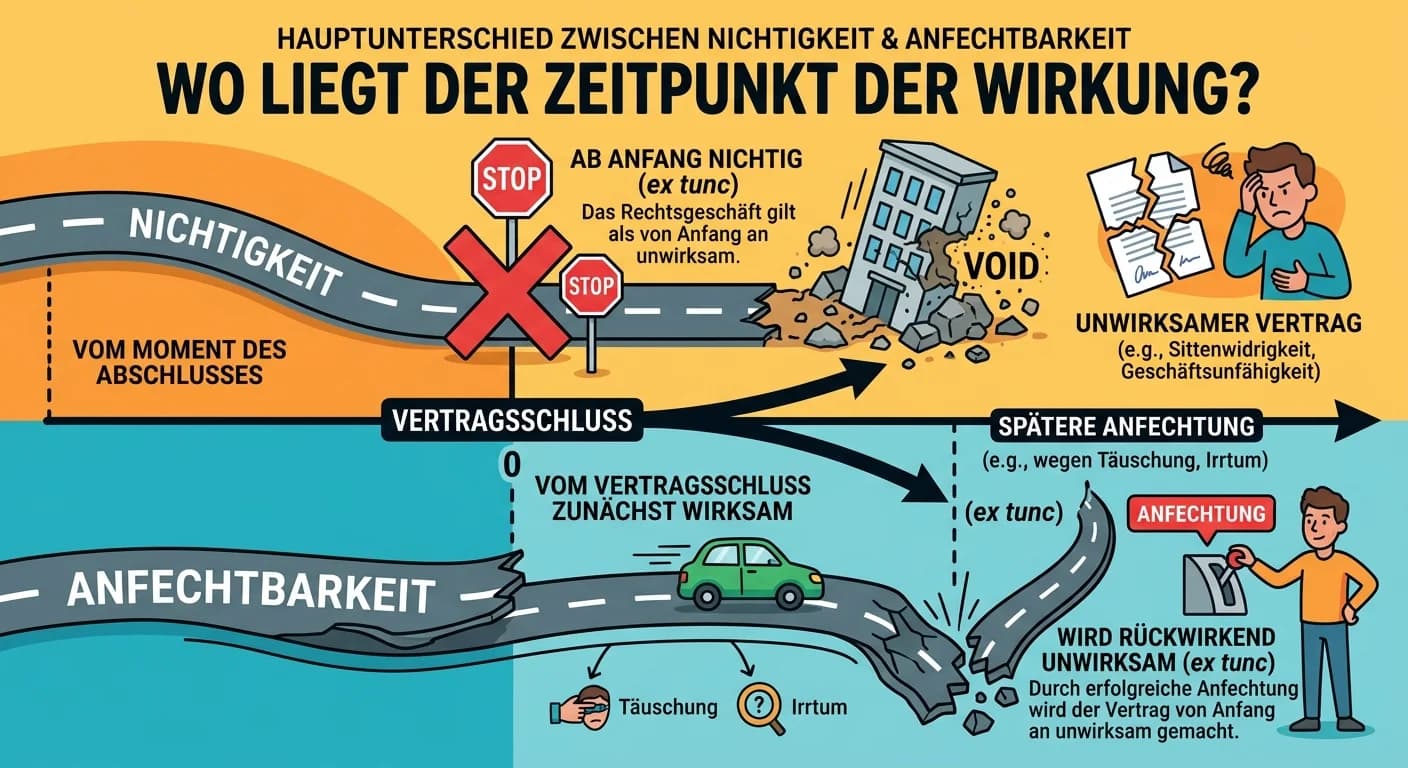 Rechtsanwaltsfachangestellte: Nichtigkeit vs. Anfechtbarkeit eines Vertrags – einfach erklärt