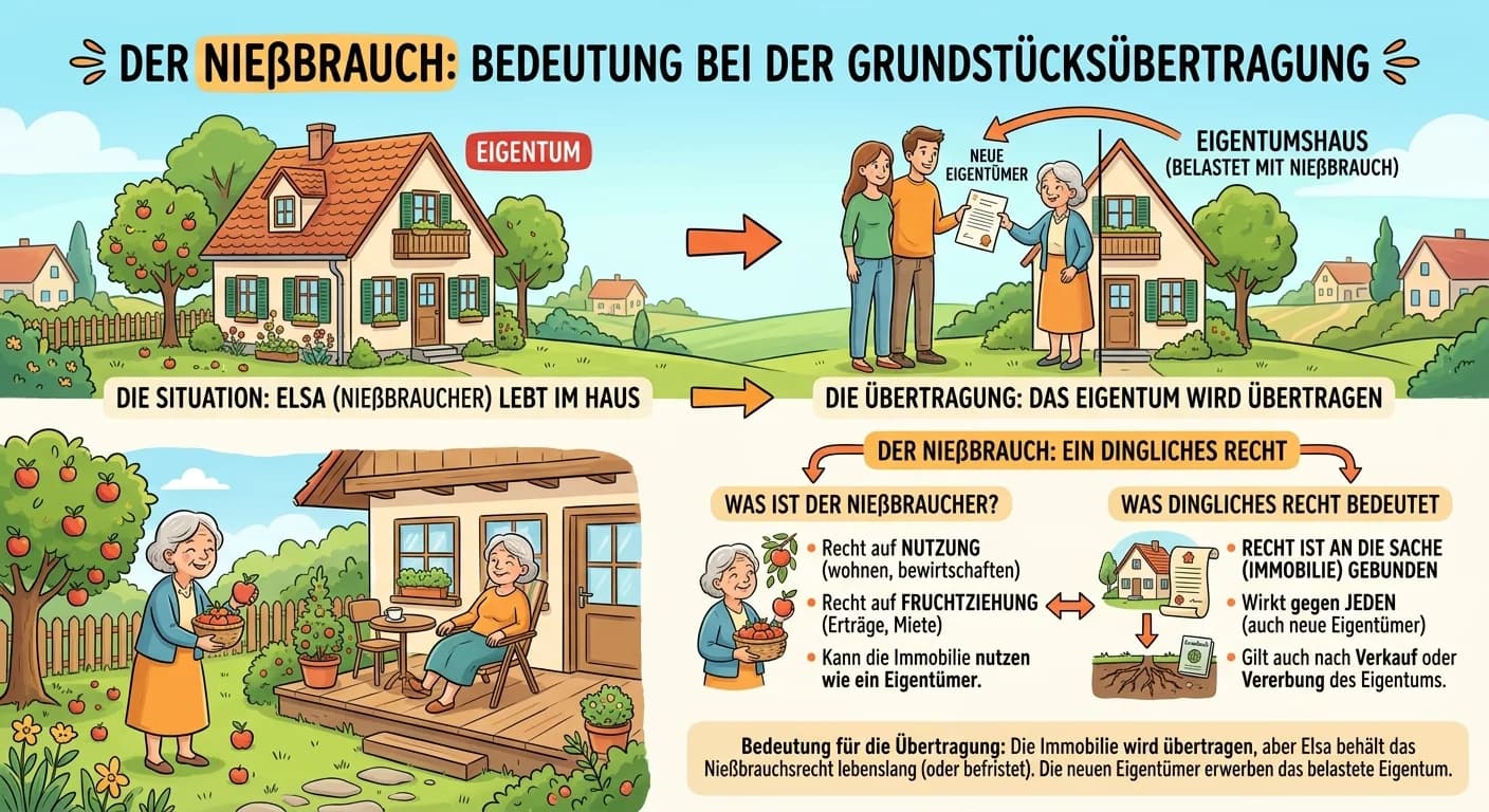 Rechtsanwaltsfachangestellte: Nießbrauch bei Grundstücksübertragung – einfach erklärt