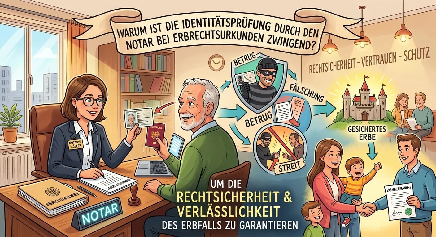 Rechtsanwaltsfachangestellte: Notar Identitätsprüfung Erbrecht Urkunden zwingend – einfach erklärt