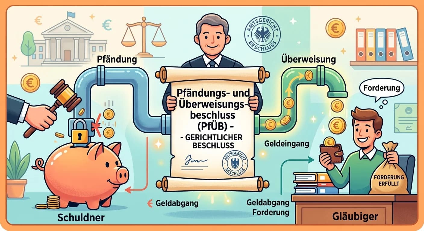 Rechtsanwaltsfachangestellte: Pfändungs- und Überweisungsbeschluss (PfÜB) – einfach erklärt