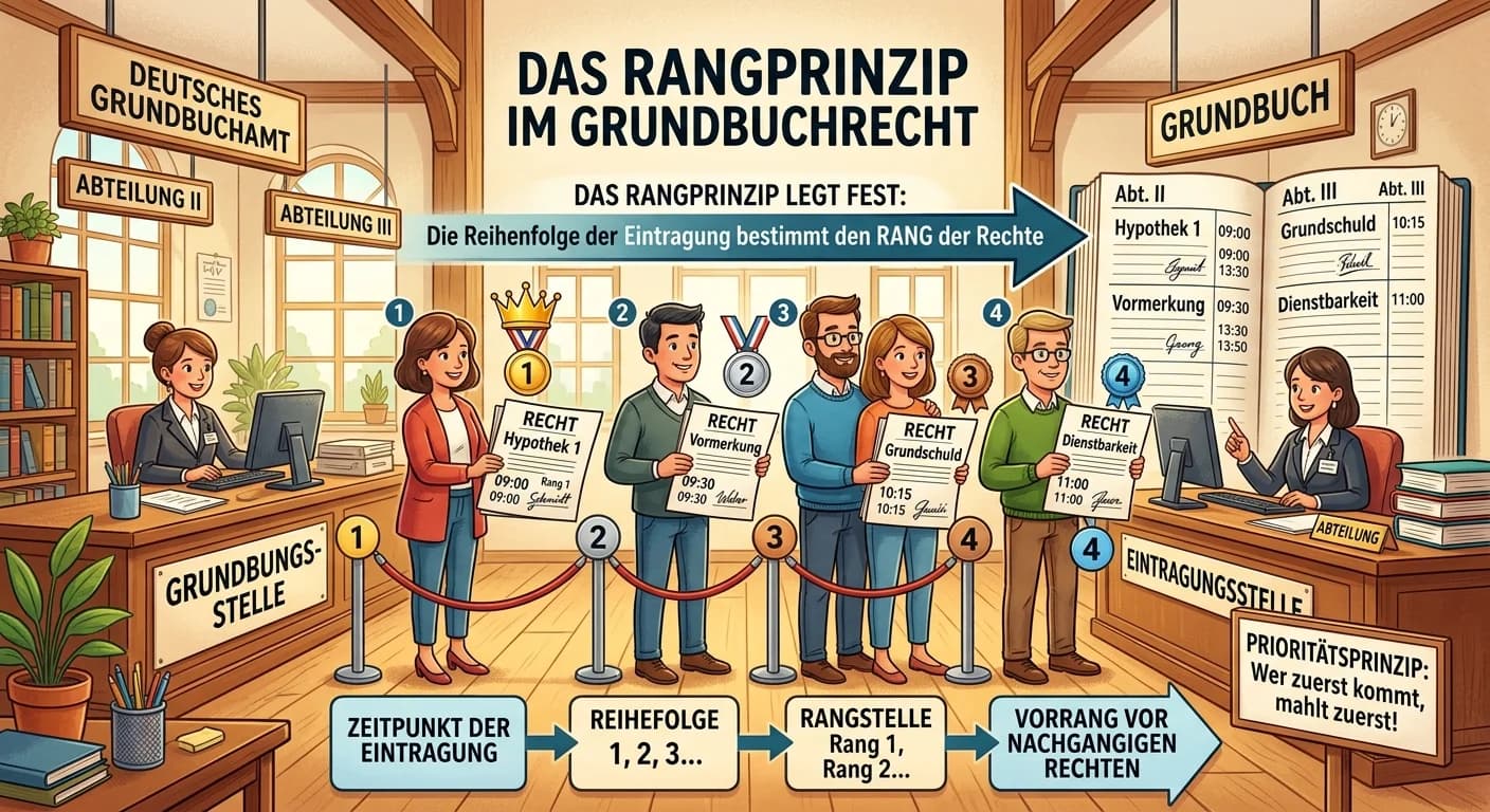 Rechtsanwaltsfachangestellte: Rangprinzip Grundbuchrecht: Priorität von Rechten – einfach erklärt