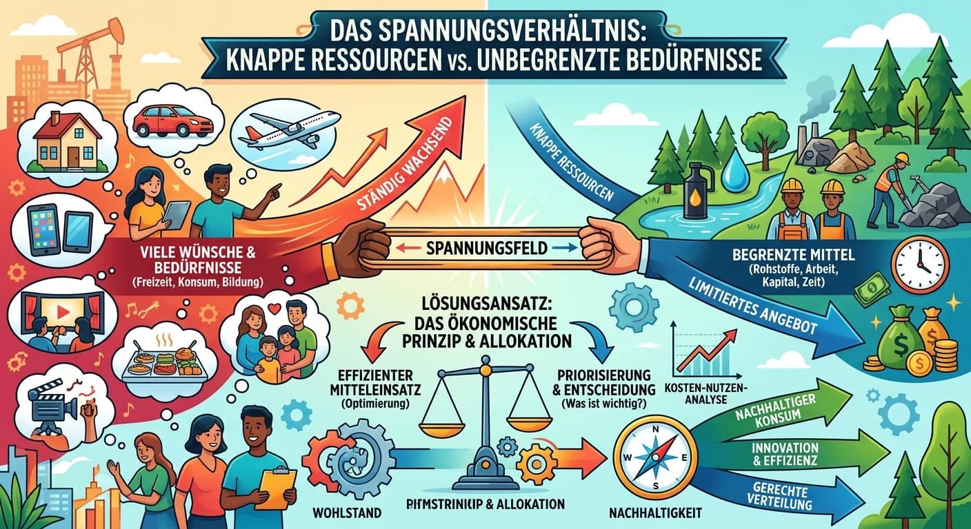 Rechtsanwaltsfachangestellte: Ressourcenknappheit & unbegrenzte Bedürfnisse lösen – einfach erklärt