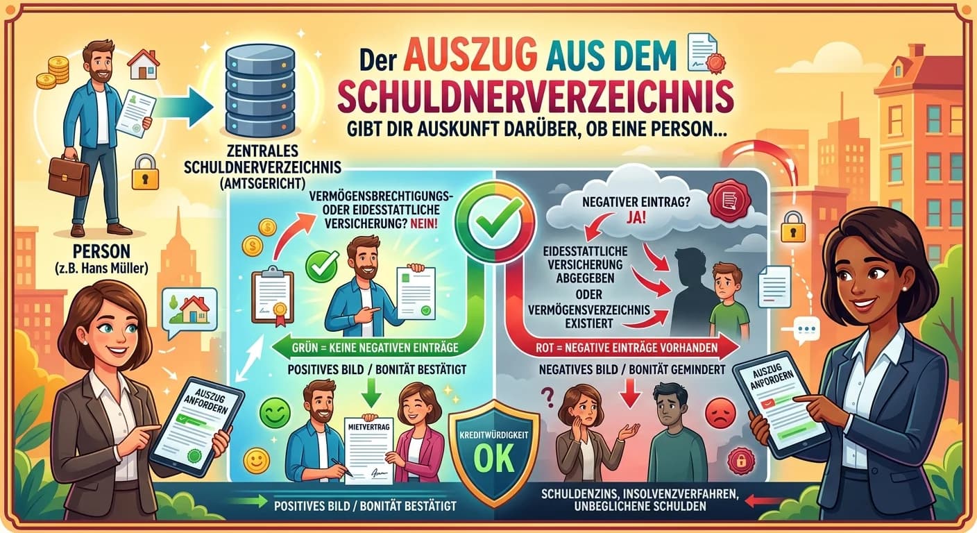 Rechtsanwaltsfachangestellte: Schuldnerverzeichnis Auszug Zweck – einfach erklärt