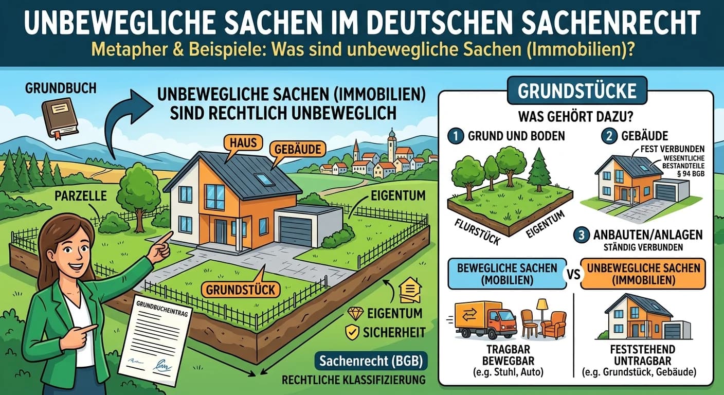 Rechtsanwaltsfachangestellte: Unbewegliche Sachen im Sachenrecht – einfach erklärt