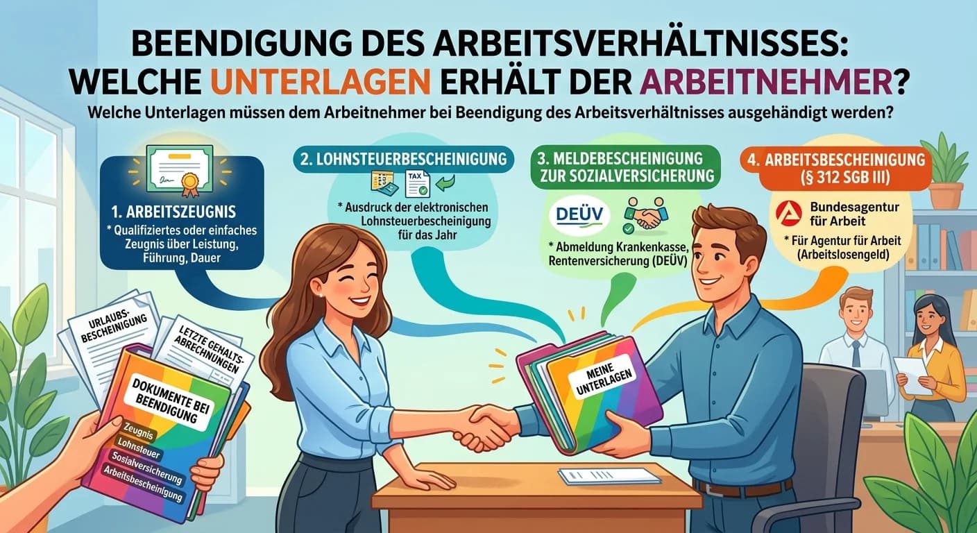 Rechtsanwaltsfachangestellte: Unterlagen bei Beendigung des Arbeitsverhältnisses – einfach erklärt