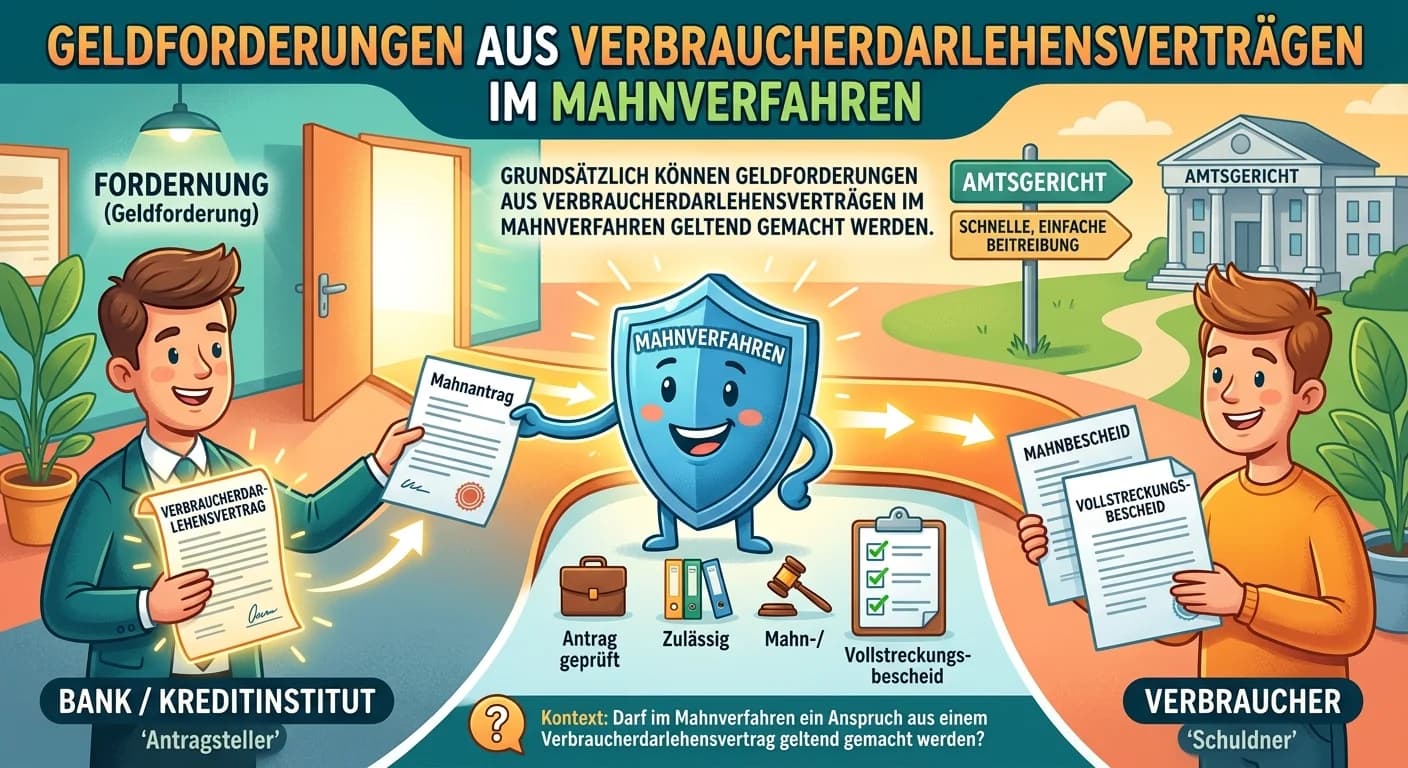 Rechtsanwaltsfachangestellte: Verbraucherdarlehen im Mahnverfahren geltend machen – einfach erklärt