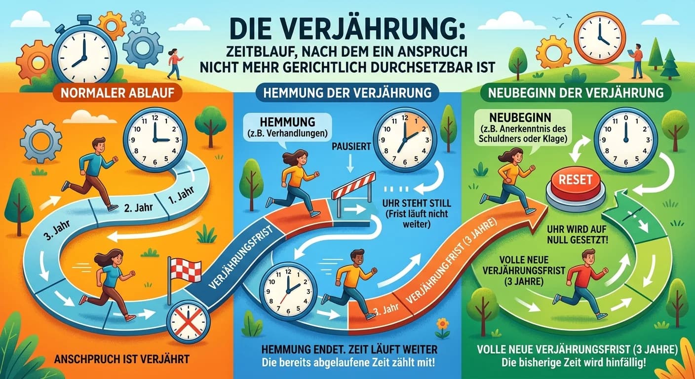 Rechtsanwaltsfachangestellte: Verjährung: Hemmung vs. Neubeginn – einfach erklärt