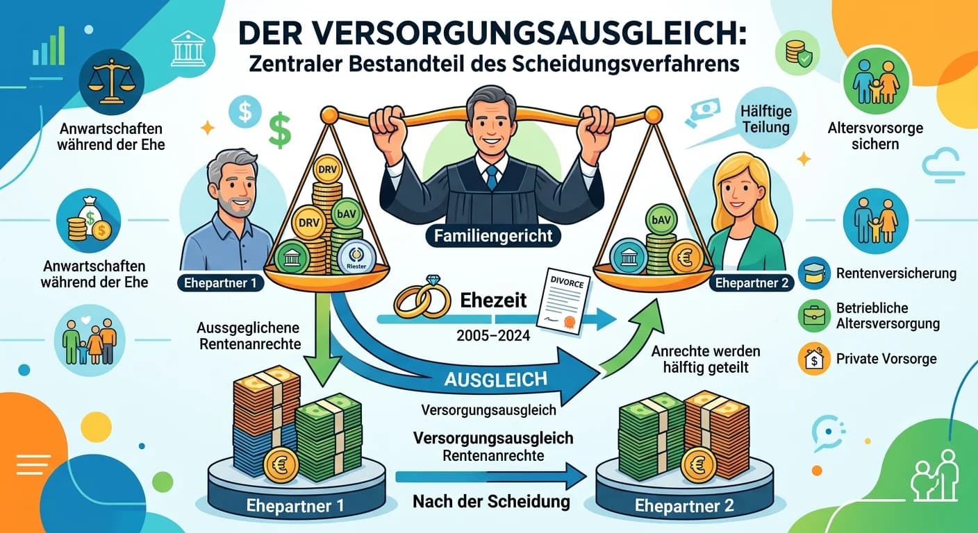 Rechtsanwaltsfachangestellte: Versorgungsausgleich bei Scheidung – einfach erklärt