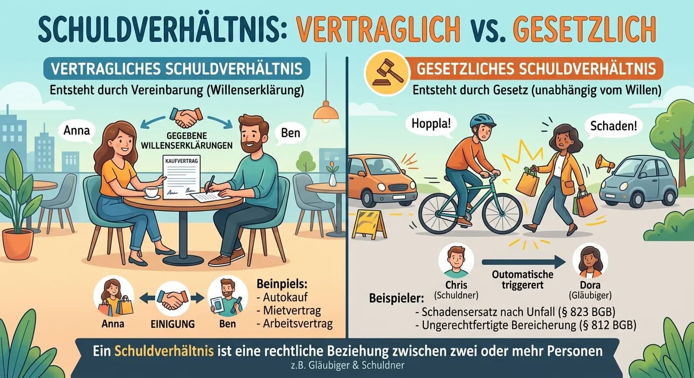 Rechtsanwaltsfachangestellte: Vertragliches vs. Gesetzliches Schuldverhältnis – einfach erklärt