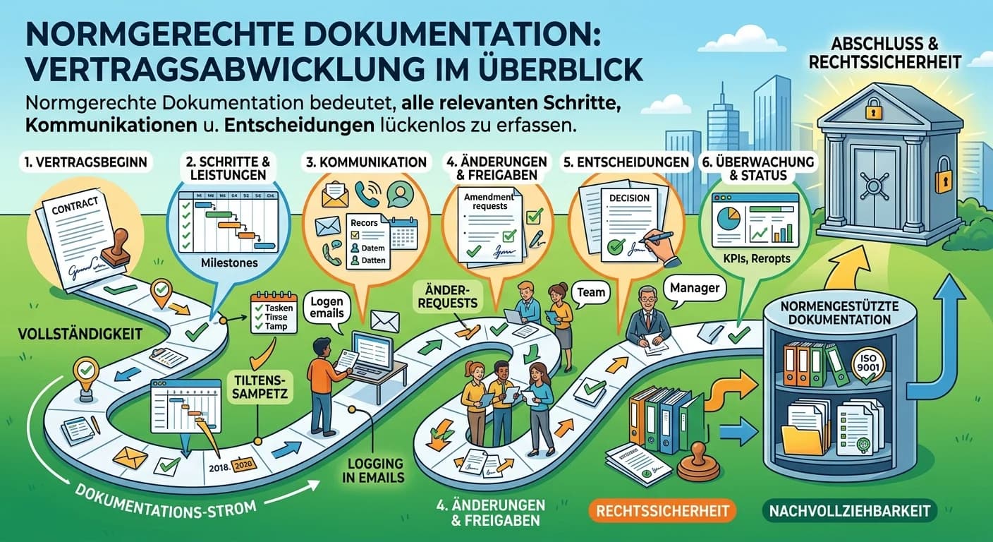 Rechtsanwaltsfachangestellte: Vertragsabwicklung normgerecht dokumentieren – einfach erklärt