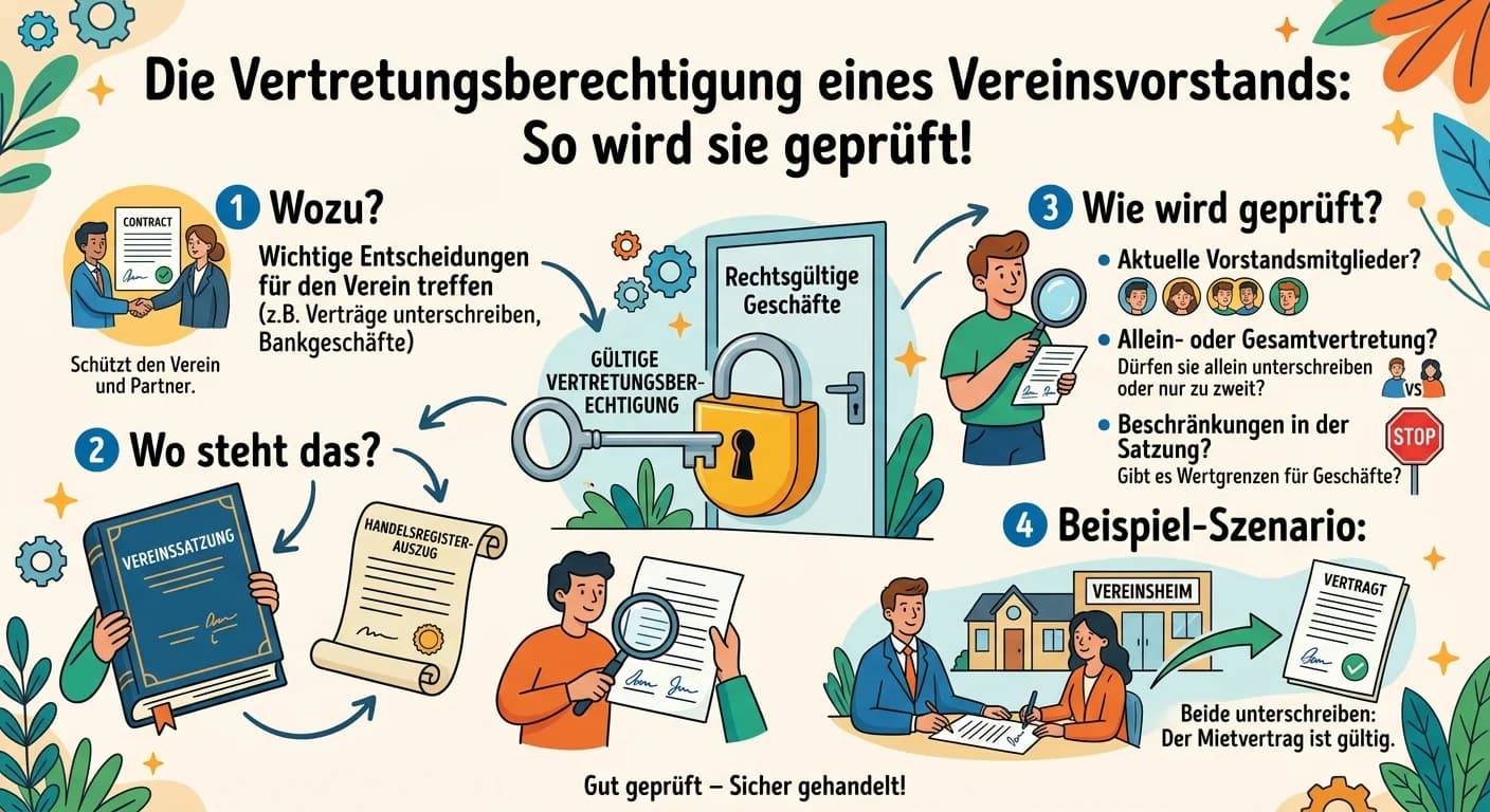 Rechtsanwaltsfachangestellte: Vertretungsberechtigung Vereinsvorstand prüfen – einfach erklärt