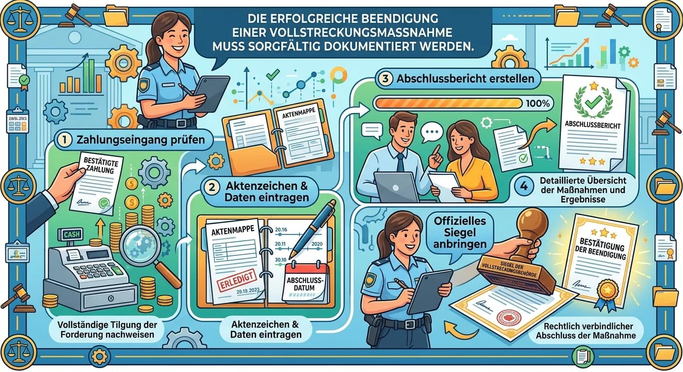 Rechtsanwaltsfachangestellte: Vollstreckungsende dokumentieren – einfach erklärt
