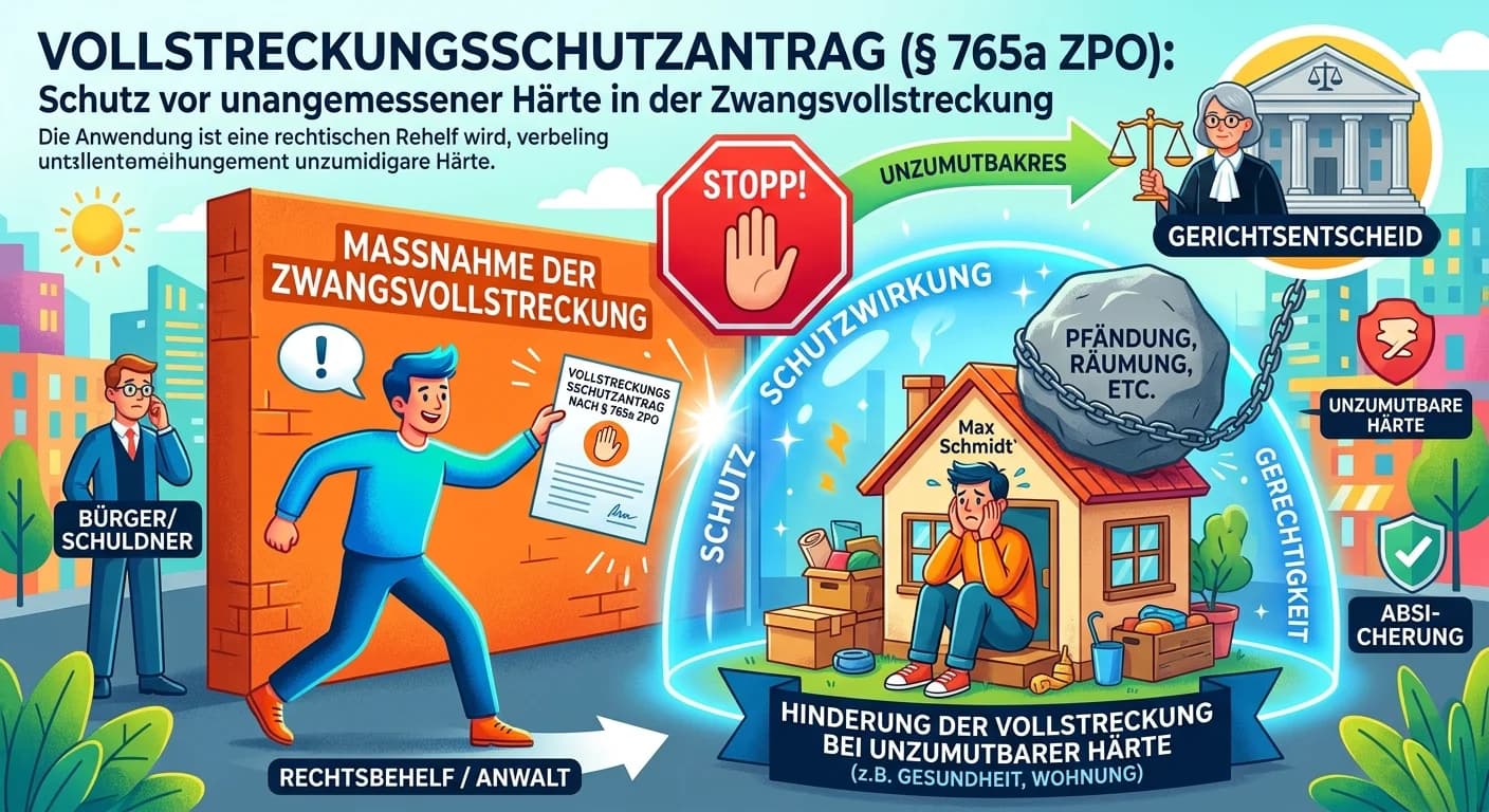 Rechtsanwaltsfachangestellte: Vollstreckungsschutzantrag nach § 765a ZPO – einfach erklärt