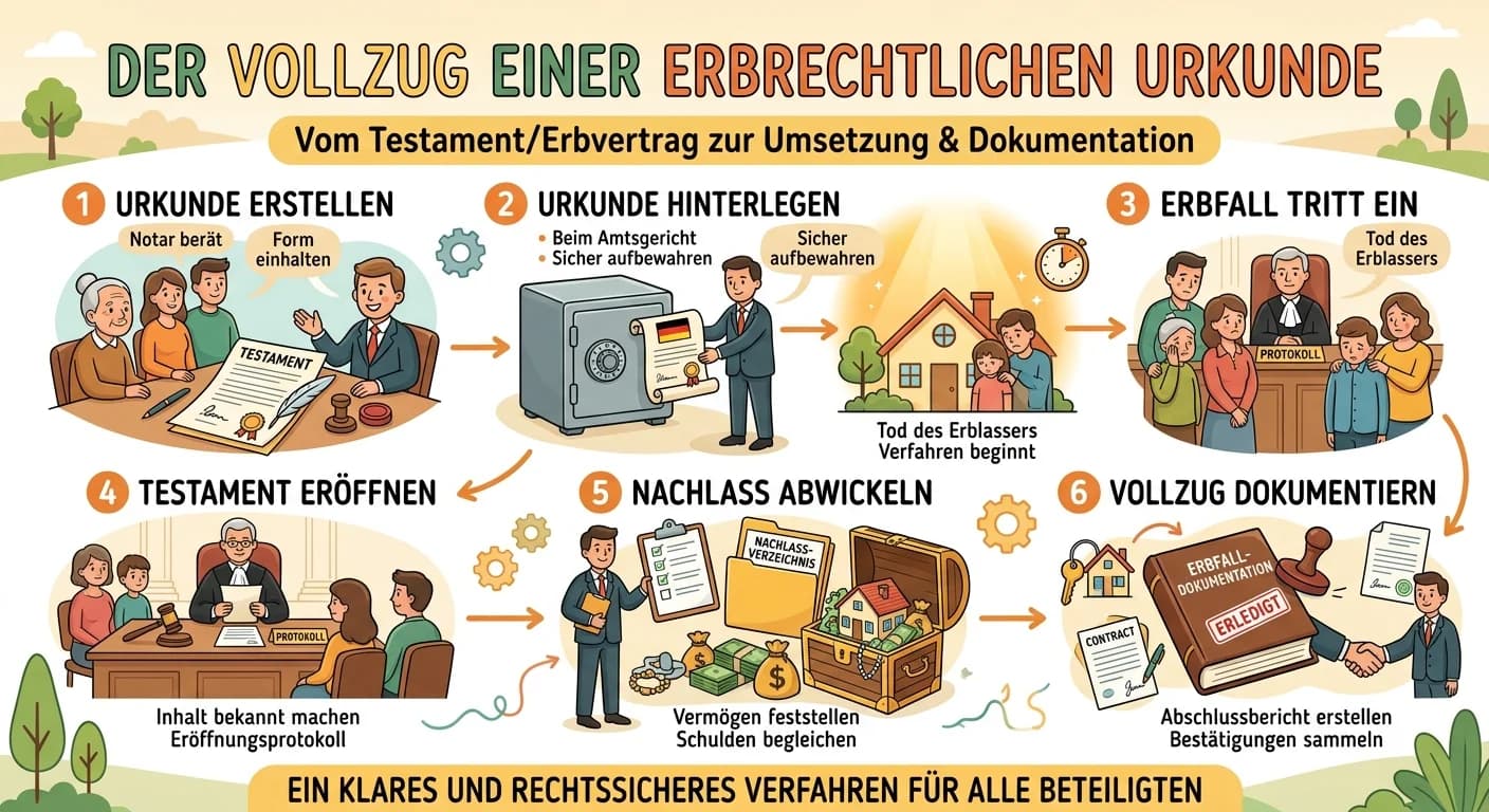 Rechtsanwaltsfachangestellte: Vollzug erbrechtlicher Urkunden dokumentieren – einfach erklärt