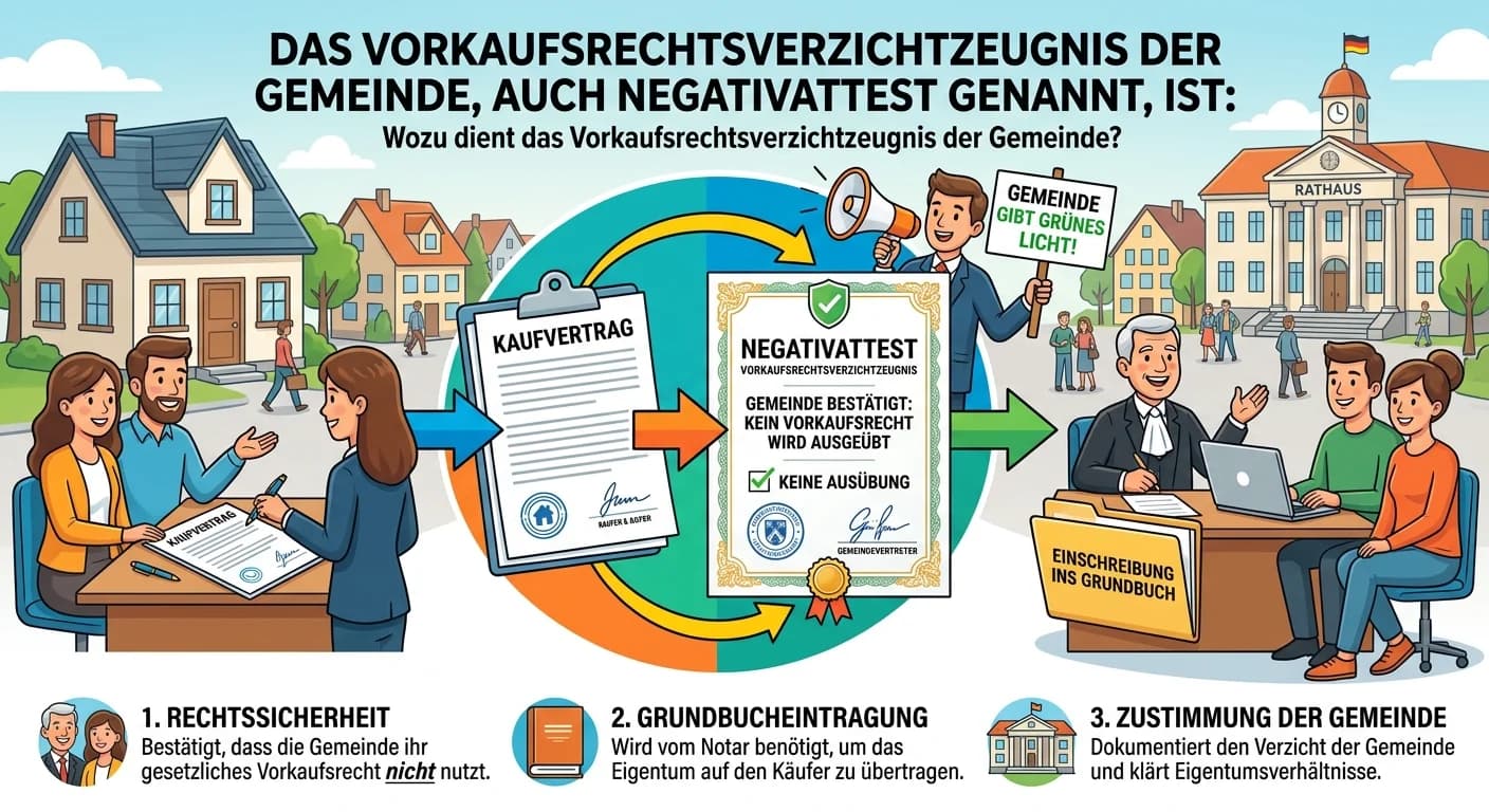Rechtsanwaltsfachangestellte: Vorkaufsrechtsverzichtzeugnis der Gemeinde – einfach erklärt