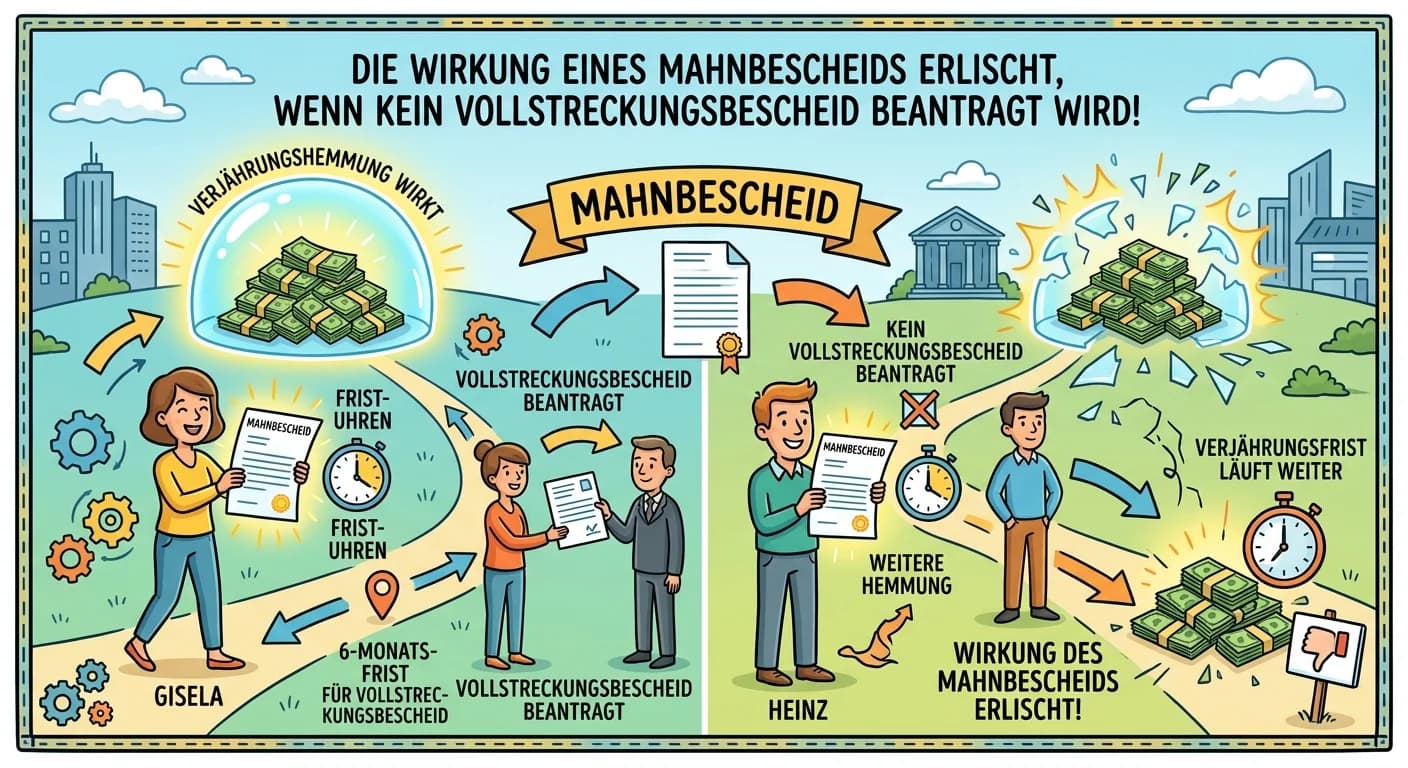 Rechtsanwaltsfachangestellte: Wann erlischt die Wirkung eines Mahnbescheids, wenn – einfach erklärt
