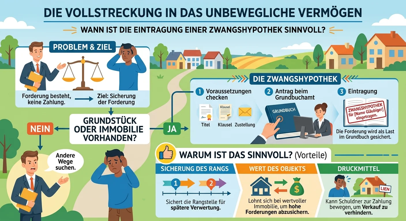 Rechtsanwaltsfachangestellte: Wann ist die Vollstreckung in das unbewegliche Vermö – einfach erklärt