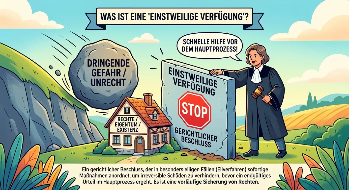 Rechtsanwaltsfachangestellte: Was ist eine 'Einstweilige Verfügung' – einfach erklärt