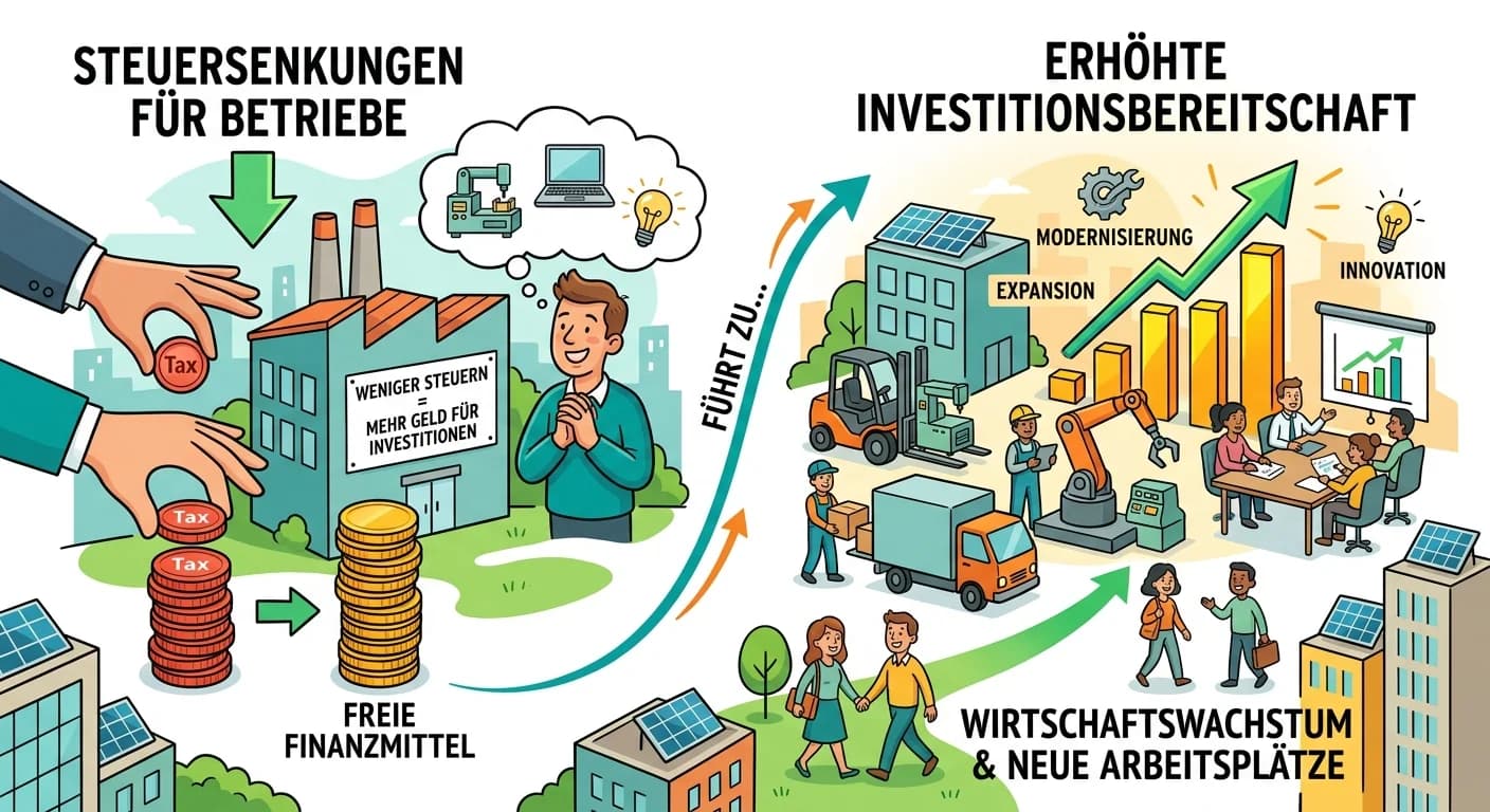 Rechtsanwaltsfachangestellte: Wie wirken sich Steuersenkungen auf die Investitions – einfach erklärt