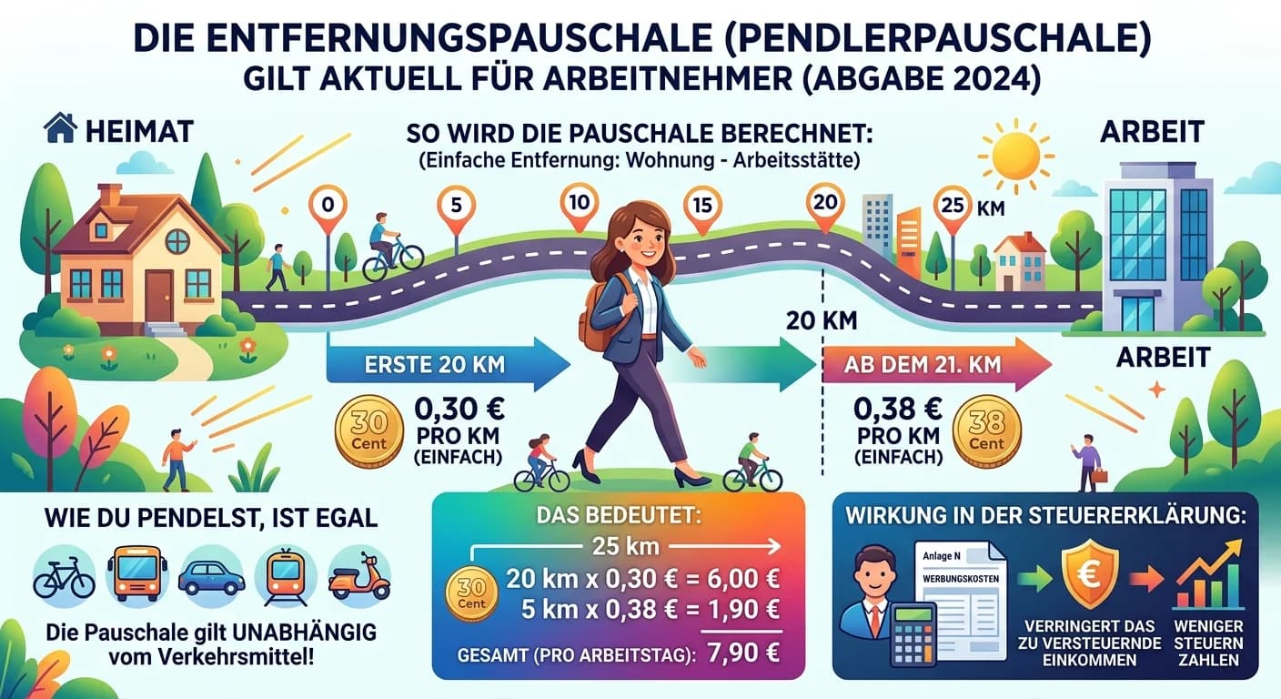Steuerfachangestellte: Aktuelle Entfernungspauschale für Arbeitnehmer – einfach erklärt