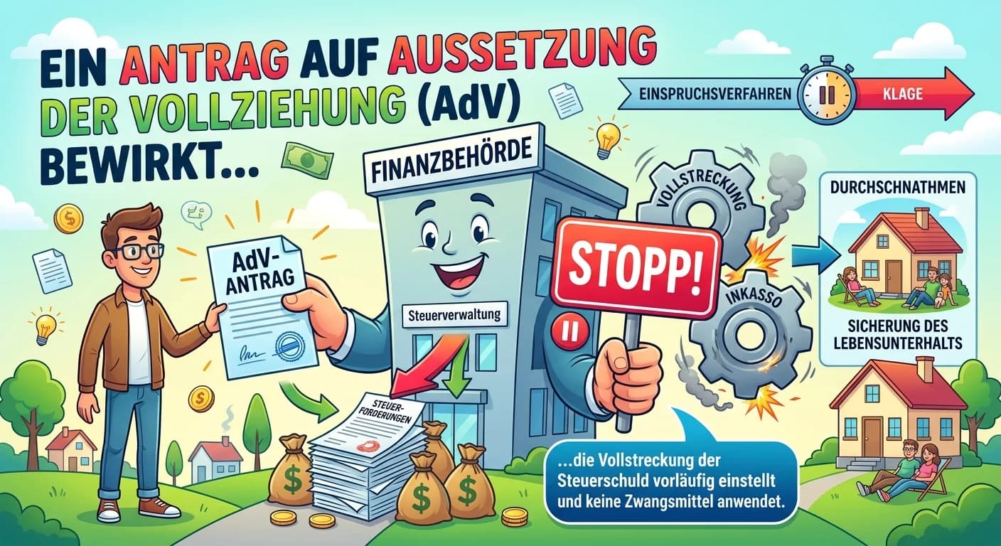 Steuerfachangestellte: Antrag auf Aussetzung der Vollziehung (AdV) – einfach erklärt