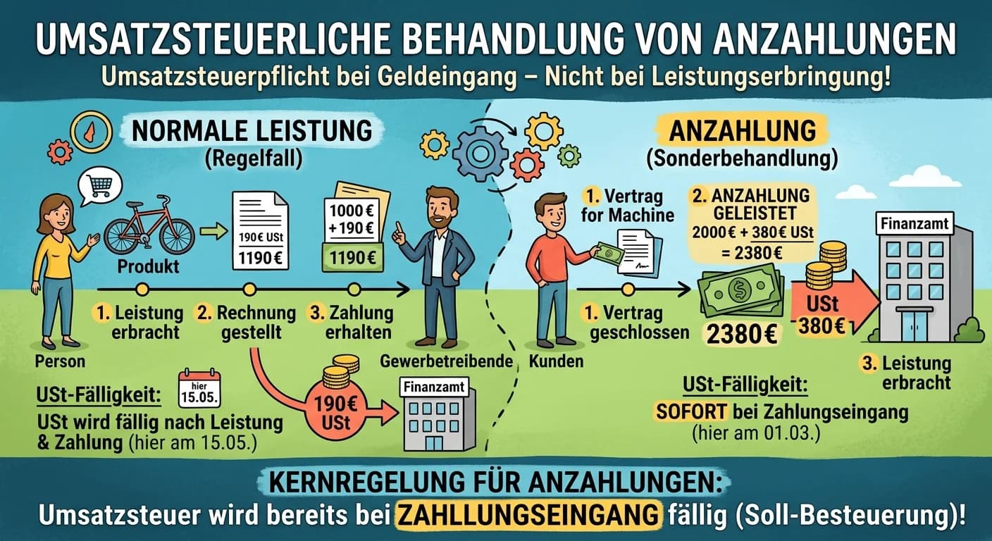 Steuerfachangestellte: Anzahlungen umsatzsteuerlich behandeln – einfach erklärt