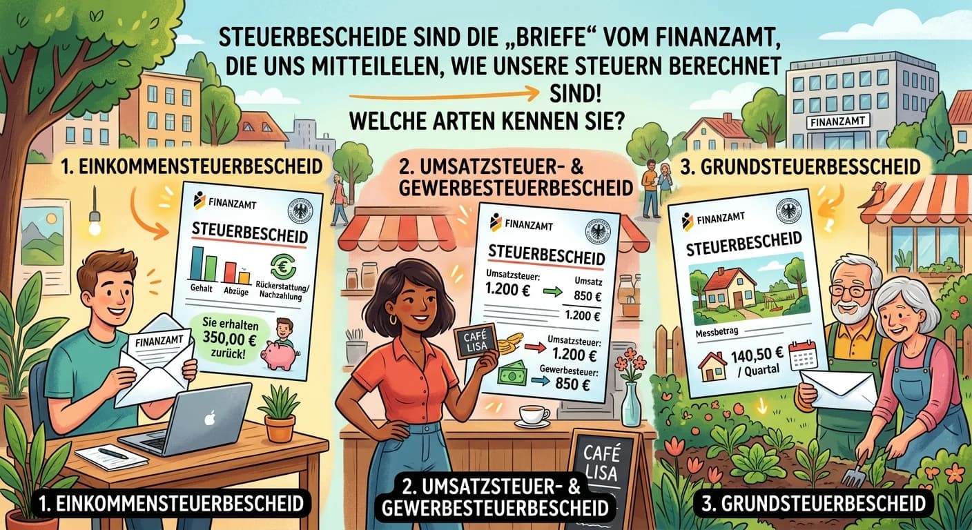 Steuerfachangestellte: Arten von Steuerbescheiden und ihre Bedeutung – einfach erklärt