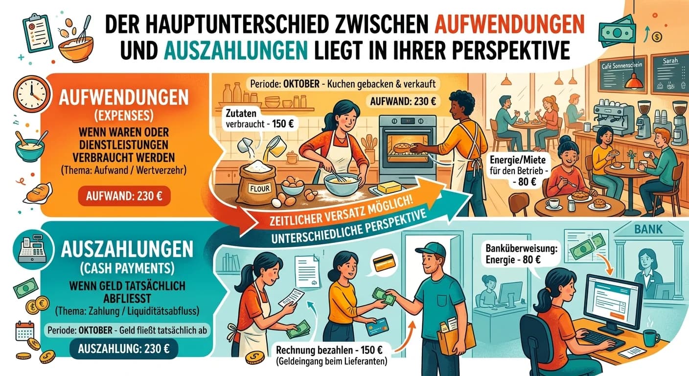 Steuerfachangestellte: Aufwendungen vs. Auszahlungen – der Unterschied einfach erklärt