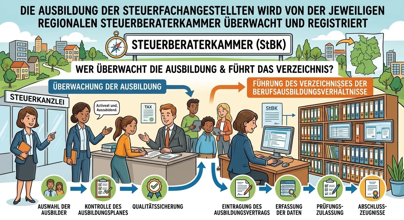 Steuerfachangestellte: Ausbildung überwachende Stelle & Verzeichnis – einfach erklärt