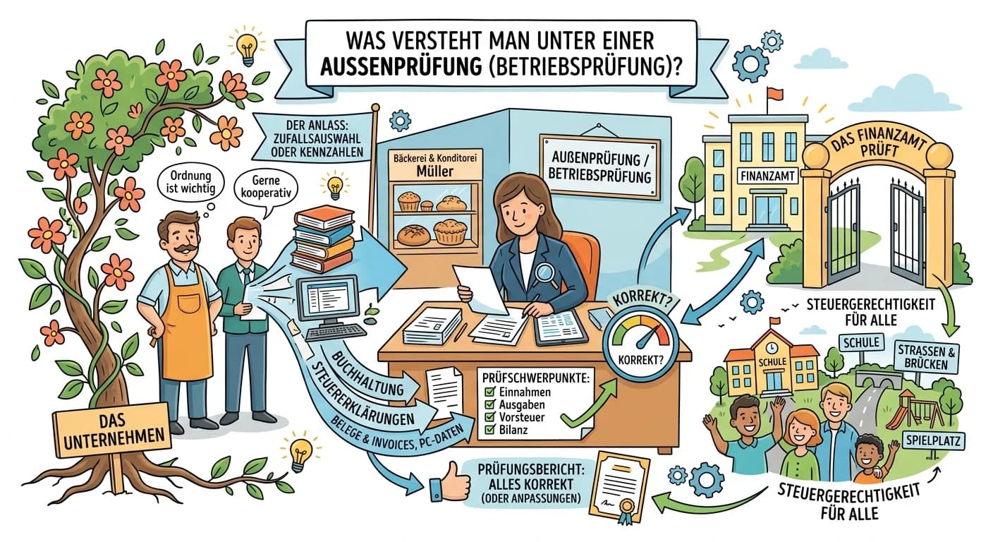 Steuerfachangestellte: Außenprüfung (Betriebsprüfung) – einfach erklärt